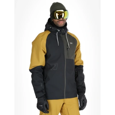 Afbeelding van Rehall CLIVE R Heren Wintersportjas Geel S Ski Jas Snowboardjas Gevoerde