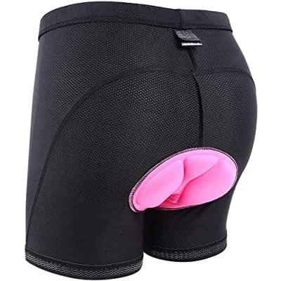 Afbeelding van Sportneer Fietsbroek voor dames, fietsbroek, met 3D gel wielrennen, shorts, S 2XL, zwart.
