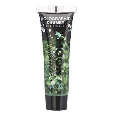 Afbeelding van Moon Creations Glitter Makeup Holographic Chunky Gel Groen