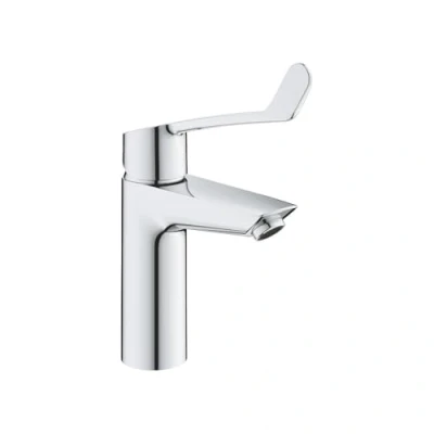 Afbeelding van GROHE Eurosmart waterbesparende opbouw wastafelmengkraan M size met hendel chroom