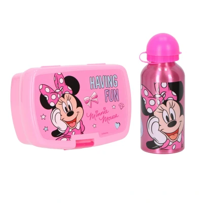 Afbeelding van Minnie Mouse Lunchset; Lunchbox en Metalen Drinkfles 5205698763281