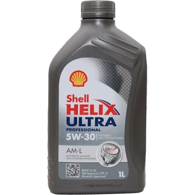 Afbeelding van Shell Helix Prof Ultra AM L 5W 30 1L Motorolie 550040555 BMW: 1 Hatchback, 3 Saloon, Touring, MERCEDES BENZ: E Class C A