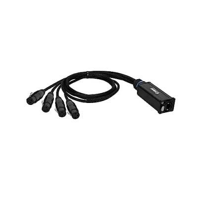 Afbeelding van Adam Hall 4 STAR CATBOX XF3 Audio &amp; DMX Meeraderig Hall® XLR 3 polig Female x Cat.6a
