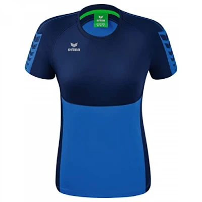Afbeelding van Erima Six Wings T shirt dames new royal/new navy