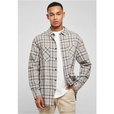Afbeelding van Urban Classics Overhemd, Heren, Maat: XL, Grey black