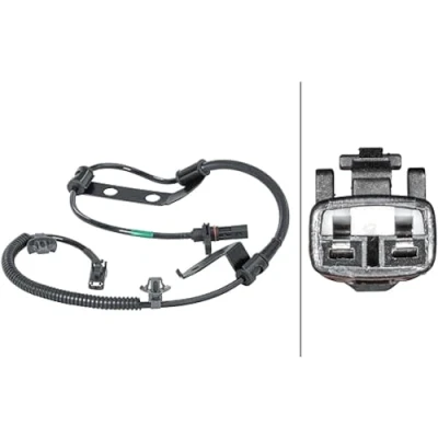 Afbeelding van HELLA 6PU 012 679 841 ABS sensor Met houder Actieve 2 790 12 KIA: Pro cee‘d I Hatchback, Hatchback