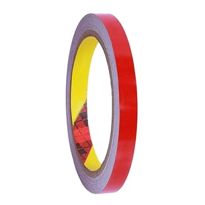 Afbeelding van 3M 610C Reflecterende veiligheidsstrip, waterdicht, (rood, 15 mm x 10 m)