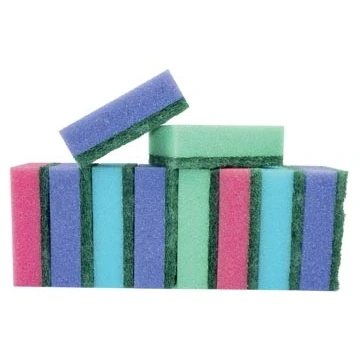 Afbeelding van Aqualine schuurspons ft 8 x 5,5 2,8 cm, pak van 10 stuks