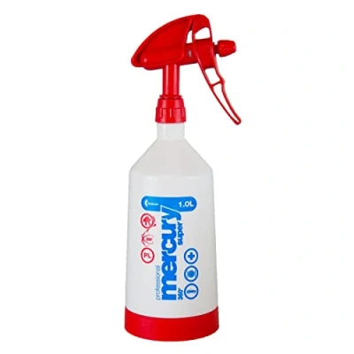 Afbeelding van Kwazar Mercury Super Pro+ verstuiver met 360 systeem en sproeikop dubbele werking rood, 1 liter