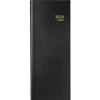 Afbeelding van Agenda 2024 Brepols Saturnus Lima 1dag/1pagina lang zwart