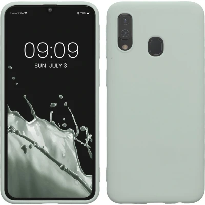 Afbeelding van kwmobile telefoonhoesje geschikt voor Samsung Galaxy A40 Hoesje smartphone Back cover in cool mint
