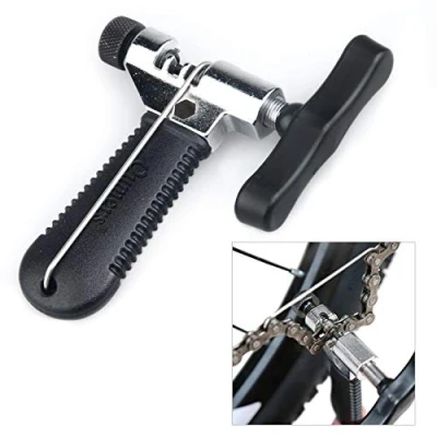 Afbeelding van Oumers Fietskettingdrift, fietskettingreparatiegereedschap met universele kettinghaak voor 7, 8, 9, 10 versnellingen, reparatie eenvoudige reinigingsborstel kettingtrekker