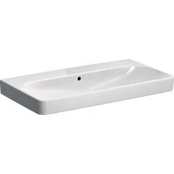 Afbeelding van Geberit Smyle Square meubelwastafel wit KeraTect (90 x 48 cm) zonder