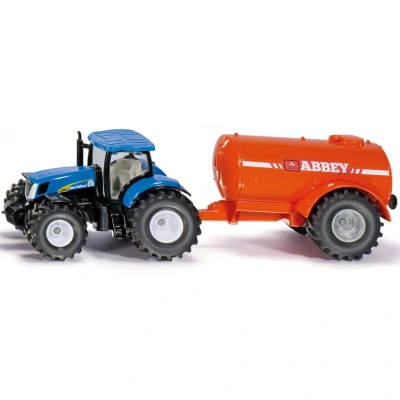 Afbeelding van New Holland met 1 assige mestwagen 1:50