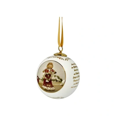 Afbeelding van Goebel Kerst Decoratief beeld / figuur Jaarlijkse Bal 2023 Porselein 8cm