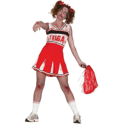 Image de Déguisement Majorette Zombie Femme M Rouge 84311 Fiestas Guirca