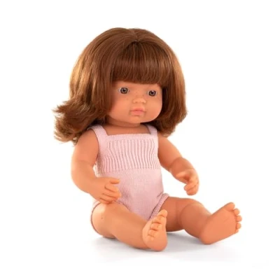Afbeelding van MINILAND Pop Europees Meisje Roodharig 38cm