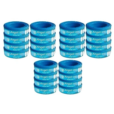 Afbeelding van Angelcare luieremmer navullingen 8 cassettes Navulcassette cartouche poubelle a couche