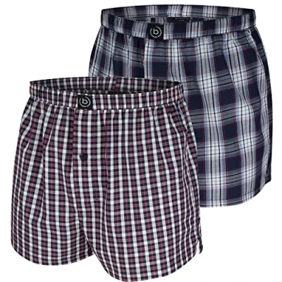 Afbeelding van bugatti 2 PACK WEB Boxershort, Heren, Maat: Medium, Blau