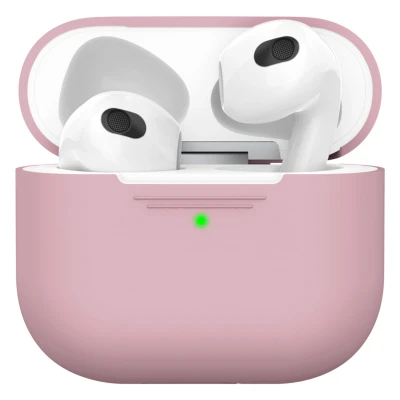 Afbeelding van KeyBudz Hoesje schokbestendig Geschikt voor AirPods 3 (2021) Elevate Series case lichtroze