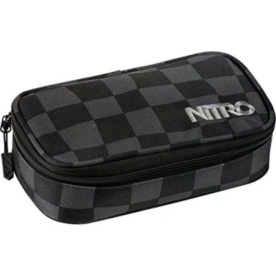 Afbeelding van Nitro Chase schoolrugzak met organizer, Black Checker, etui
