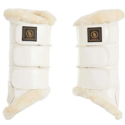 Afbeelding van BR Beenbeschermers Majestic Lacquer Sheepskin Wit S