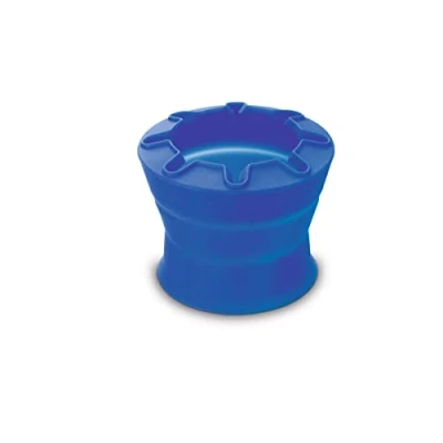 Afbeelding van LAMY aquaplus 543 Opvouwbare waterbeker, 1 stuk, met borstelhouder, blauw, ideaal voor schoollessen, stuk