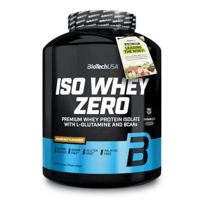 Afbeelding van BiotechUSA isolaat eiwitpoeder ISO WHEY zero (1816 g) smaak: hazelnoot