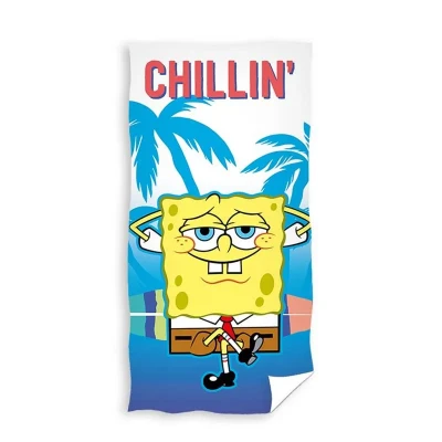 Afbeelding van SpongeBob Strandlaken, Chillin&#039; 70 x 140 cm Katoen