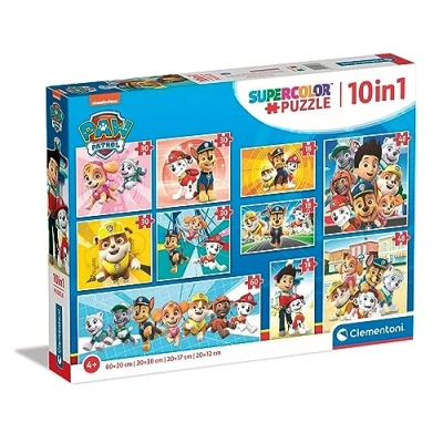 Afbeelding van Clementoni Paw Patrol 10 in 1 Puzzels