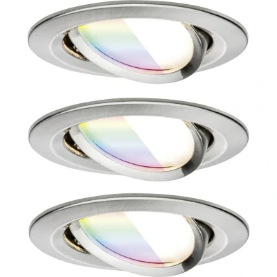 Afbeelding van Paulmann 92434 LED plafondlamp, inbouwlamp 6 W IJzer (geborsteld)