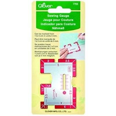 Afbeelding van Clover 7705 naaimeter, metaal, meerkleurig, eenheidsmaat
