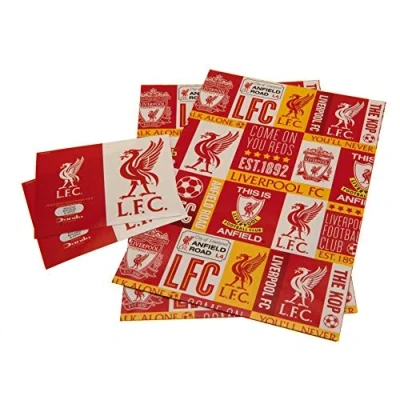 Afbeelding van Liverpool F.C. Officieel Football Club cadeaupapier, inclusief 2 vellen en cadeaulabels, multi, b01gwplv