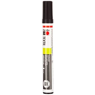 Image de Marqueur textil painter tracé 2 4 mm noir marabu mr011703073