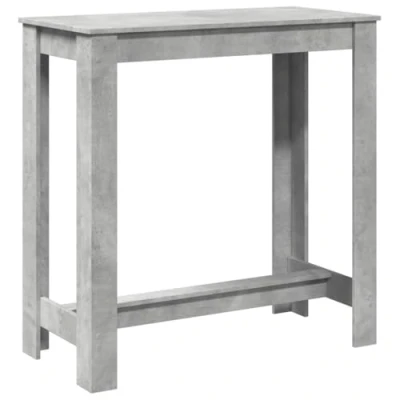 Image de vidaXL Table de bar gris béton 102x50x103,5 cm bois d&#039;ingénierie854430