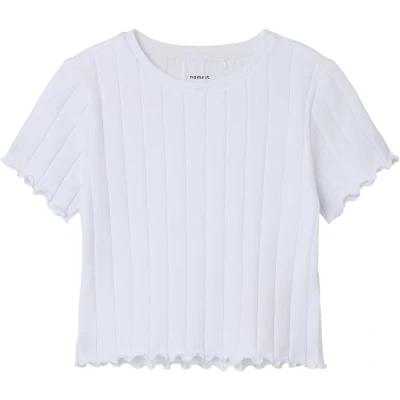 Afbeelding van Name it Tshirt print voor kinderen, Maat: 158/164, Bright white