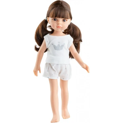 Afbeelding van Paola reina stapop amigas carol met staartjes pyjama 32 cm