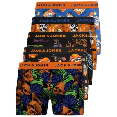 Afbeelding van Jack &amp; Jones Jacoliver Trunks Boxershorts voor heren, 5 stuks.