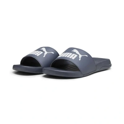 Image de PUMA Sandales unisexes Popcat 20 Slide, bleu encre blanc, 38 EU