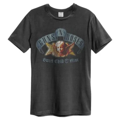 Afbeelding van Amplified Sweet Child O&#039; Mine Guns N Roses Uniseks T shirt voor volwassenen, Koolstof