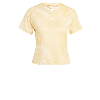 Afbeelding van adidas Performance Essentials ALL Flower DYE Tshirt print, Dames, Maat: Medium, Crystal sand/semi spark