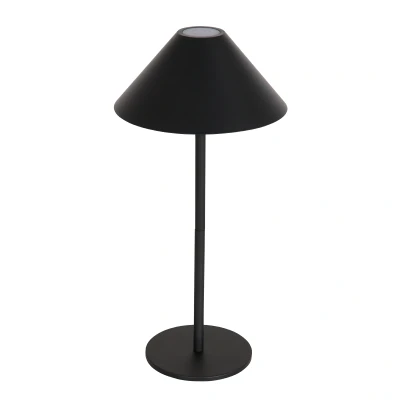 Afbeelding van Steinhauer tafellamp Ancilla zwart metaal 15 cm ingebouwde LED module 3353ZW