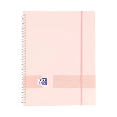 Afbeelding van Oxford Live &amp; Go Ordner van kunststof, A4, 40 transparante hoesjes, kauwgomroze