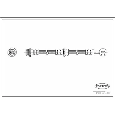 Afbeelding van CORTECO 19032240 Remslang Achteras rechts 575