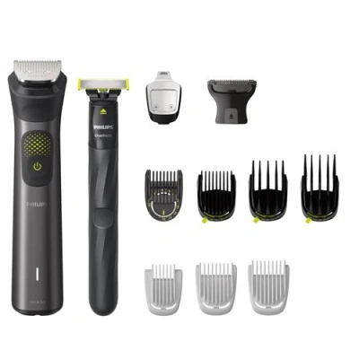 Afbeelding van Philips All in One Series 9000 MG9540/15 13 1 Multigroom Baardtrimmer Voor baard lichaam en haar met OneBlade Donkergrijs