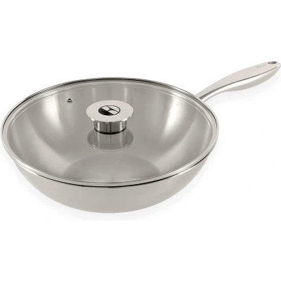 Afbeelding van ELLE Gourmet Classique Wokpan met Deksel Ø 28 cm PFAS vrije Keramische Hapjespan inductie Geschikt voor alle warmtebronnen