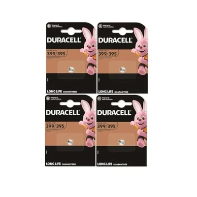 Afbeelding van 4 x Duracell 399/395 (4 lampen van 1 batterij), batterijen (SR927/V395/V399/SR57/SR927W/SR927WS)
