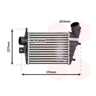 Afbeelding van Van Wezel Interkoeler 01004085