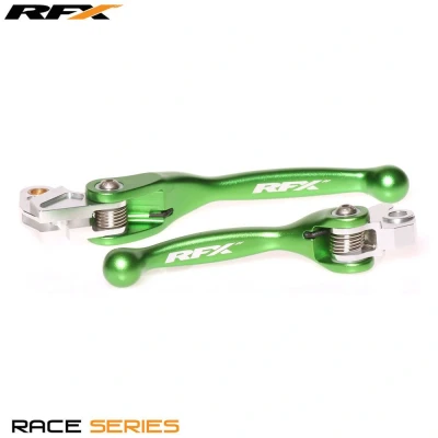 Afbeelding van RFX Race Series Gesmede Flexibele Hendels Groen Kawasaki KX65 2000 2017 KX85 KX125 KX250 2008 Suzuki RMZ250 2007 RMZ450 2005