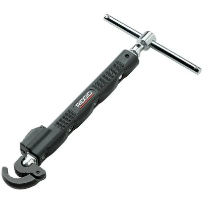 Afbeelding van RIDGID 46753 wastafelsleutel model 2017 met ledverlichting, verstelbaar van 250 mm tot 430